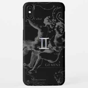 Funda Para iPhone XS Max Símbolo cromado de Gemini Zodiac en Hevelius