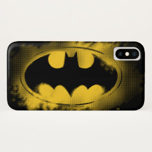 Funda Para iPhone X Símbolo de Batman   Logotipo negro y amarillo