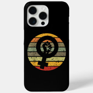 Funda Para iPhone 15 Pro Max Símbolo de feminismo diseño retro vintage 70 80 90