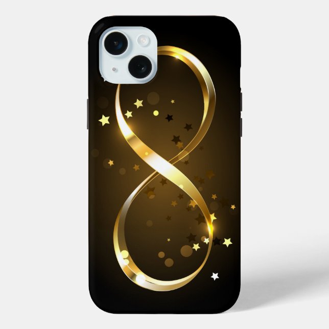 Funda De Case-Mate Para iPhone Símbolo de infinito dorado (Reverso )