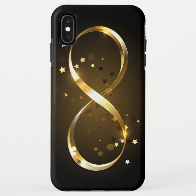Funda De Case-Mate Para iPhone Símbolo de infinito dorado (Reverso)