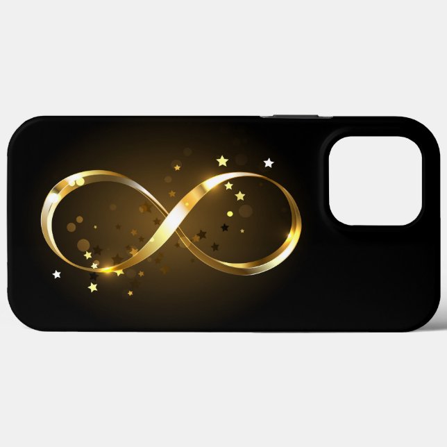 Funda De Case-Mate Para iPhone Símbolo de infinito dorado (Reverso (Horizontal))