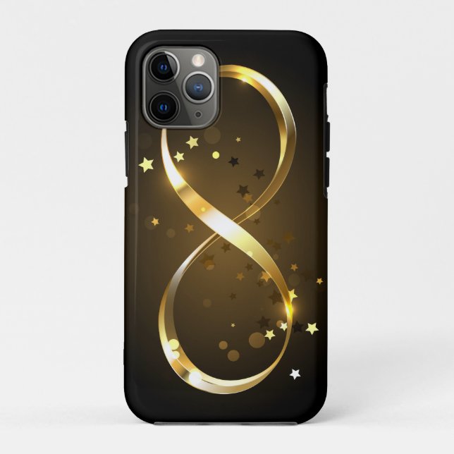 Funda De Case-Mate Para iPhone Símbolo de infinito dorado (Reverso)