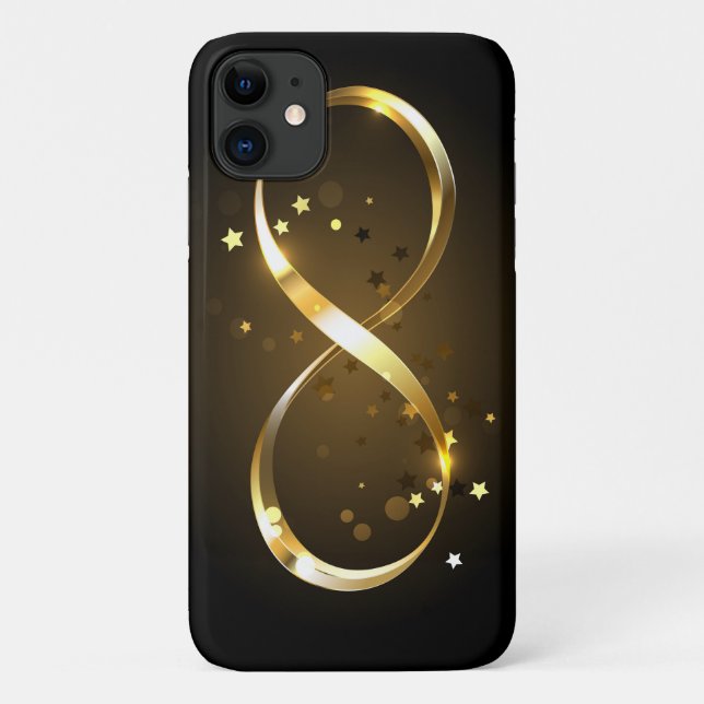 Funda De Case-Mate Para iPhone Símbolo de infinito dorado (Reverso)