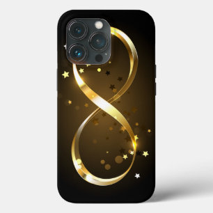 Funda Para iPhone 13 Pro Símbolo de infinito dorado