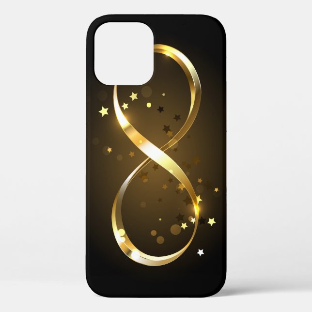 Funda De Case-Mate Para iPhone Símbolo de infinito dorado (Reverso )