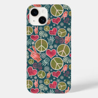Símbolo de paz Rótulo de Pacifismo Hipster