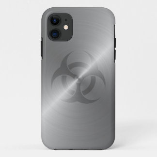 Funda Para iPhone 11 Símbolo del Biohazard en acero