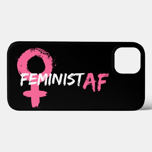 Funda De Case-Mate Para iPhone Símbolo femenino AF feminista (Reverso (Horizontal))