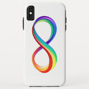Funda Para iPhone XS Max Símbolo infinito arcoiris en capas