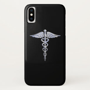 title_seo2 Símbolo médico de Caduceus sobre negro