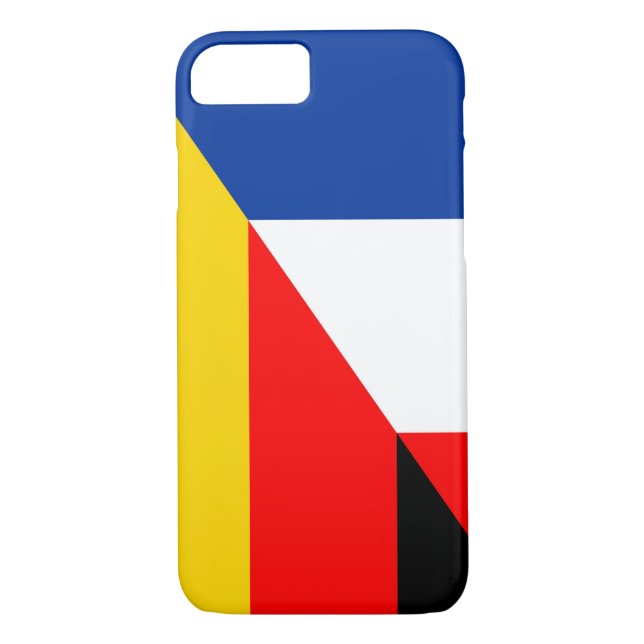 Funda De Case-Mate Para iPhone símbolo medio del país de bandera de alemania (Reverso)