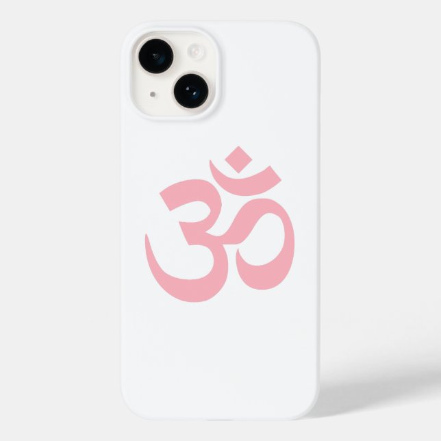 Funda De Case-Mate Para iPhone Símbolo Om rosa claro (Reverso )