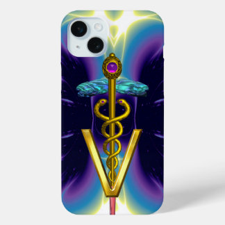 title_seo2 SÍMBOLO VETERINARIO CADUCEUS DE ORO / Azul Púrpura