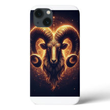 Símbolo zodiacal de Aries dorado