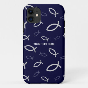 title_seo2 Símbolos cristianos de los pescados en fondo azul