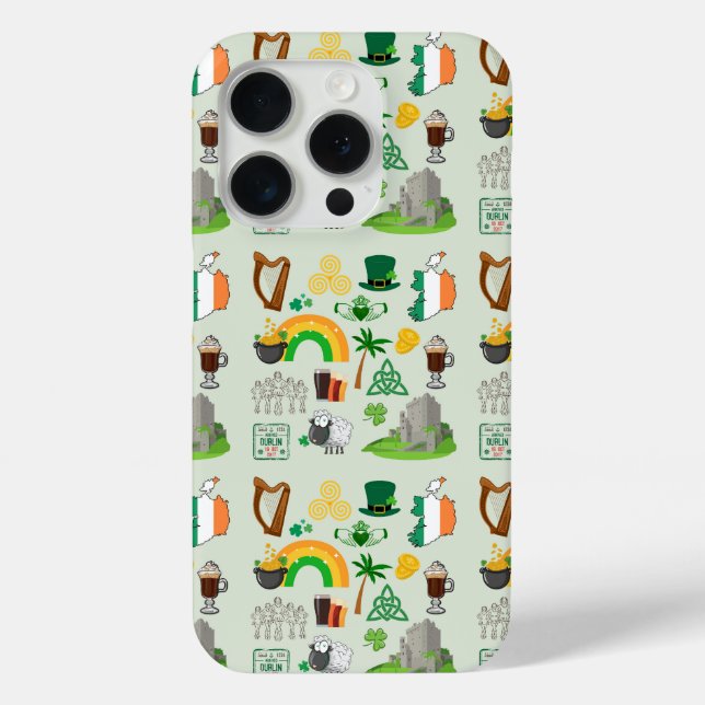 Funda De Case-Mate Para iPhone Símbolos de Irlanda (Reverso )