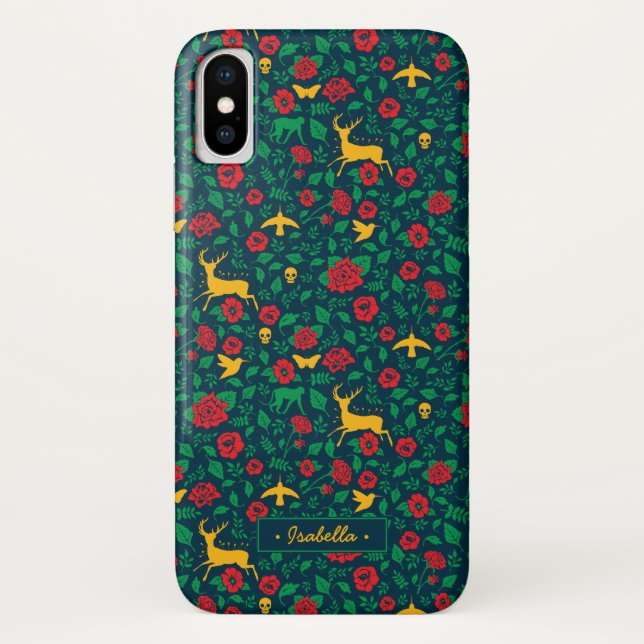 Funda De Case-Mate Para iPhone Símbolos de la vida de Frida Kahlo el | (Reverso)