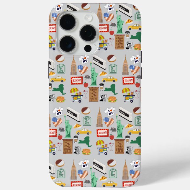 Funda De Case-Mate Para iPhone Símbolos de Nueva York (Reverso )