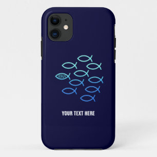 Funda Para iPhone 11 Símbolos de peces cristianos