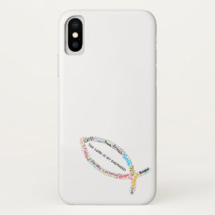 Funda Para iPhone X Símbolos de peces cristianos