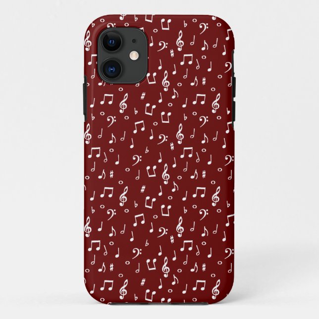 Funda De Case-Mate Para iPhone símbolos musicales funda Case-Mate para iPhone (Reverso)