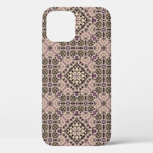 Funda Para iPhone 12 simbómetro de mosaico de fondo vintage abstracto