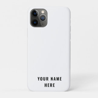 Funda Para iPhone 11 Pro Simple Blanco Moderno Minimalista Simple