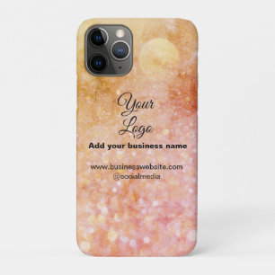 Funda Para iPhone 11 Pro simple minimal añade tu logo/diseño rosa naranja g