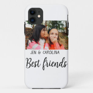 Funda Para iPhone 11 simple minimal mejor nombre de amigos añadir texto
