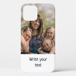 Funda Para iPhone 12 Pro simple mínimo añadir el texto navidades de fotos C