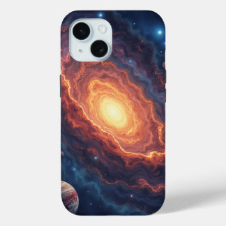 Funda Para iPhone 15 Simple Moderno : Galaxy Space Rock Guay
