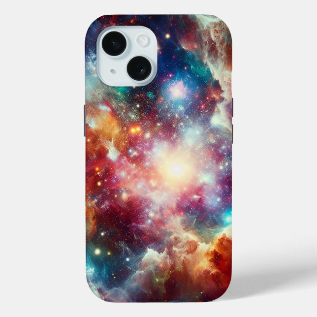 Funda De Case-Mate Para iPhone Simple Moderno : Galaxy Space Rock Guay (Reverso )