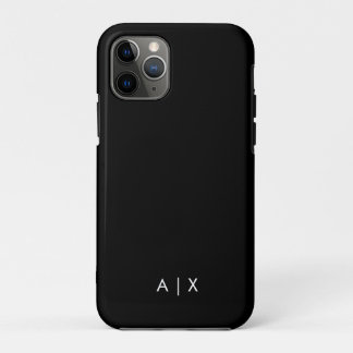 Funda Para iPhone 11 Pro Simple monograma de nombre de pareja