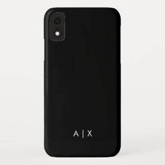 Funda Para iPhone XR Simple monograma de nombre de pareja