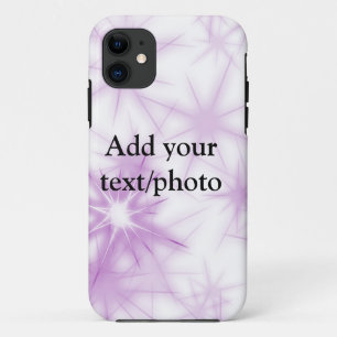 Funda Para iPhone 11 Simple purpurapink glitter destello agregar nombre
