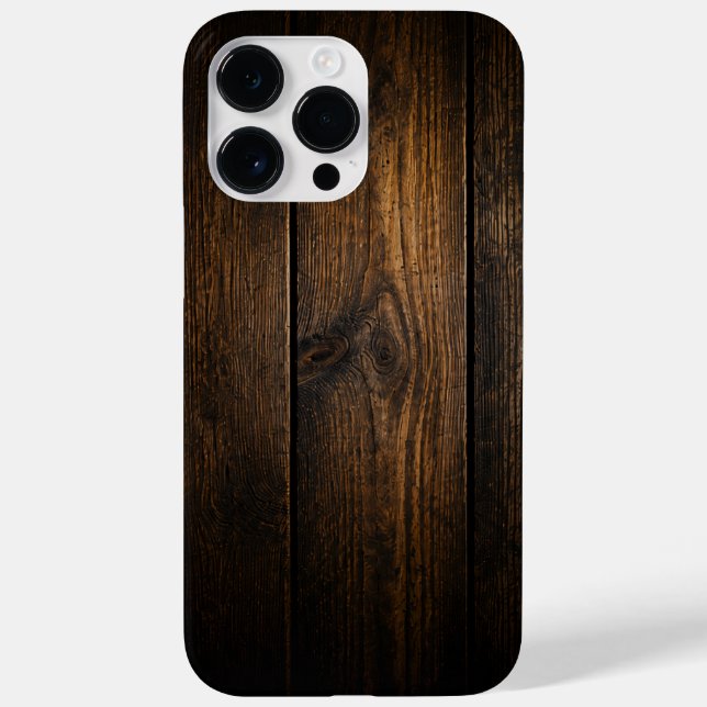 Funda De Case-Mate Para iPhone Simple Wooden Phone Case (Reverso)