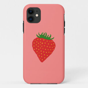 Funda Para iPhone 11 Simplemente estuche para iPhone en color Strawberr