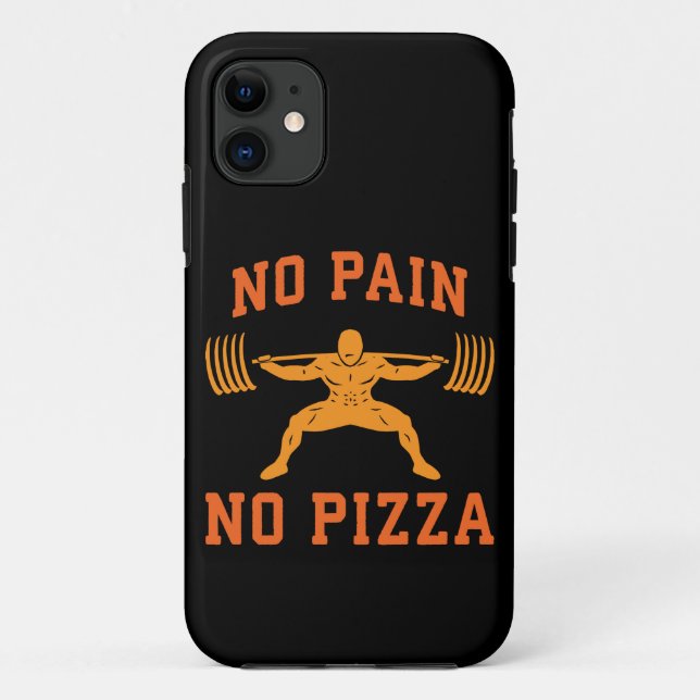 Funda De Case-Mate Para iPhone Sin dolor, sin pizza - carbohidratos - Graciosa No (Reverso)