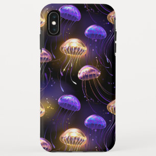 Funda Para iPhone XS Max Sin soldadura con medusas brillantes