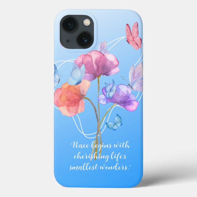 Funda De Case-Mate Para iPhone Sinfonía floral (Reverso)