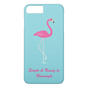 Funda Para iPhone 8 Plus/7 Plus Single y Ready to Flamingle iPhone 7 verde azulado