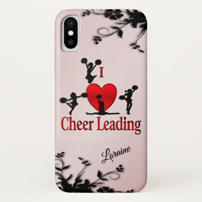 Funda De Case-Mate Para iPhone Singular animadora de corazón (Reverso)