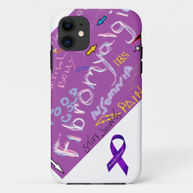 Funda De Case-Mate Para iPhone Síntomas del Fibromyalgia (Reverso)