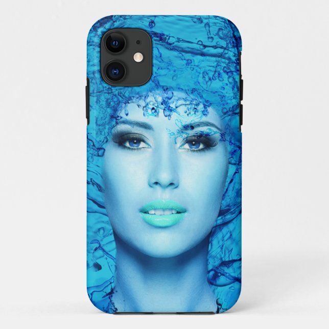 Funda De Case-Mate Para iPhone Sirena azul (Reverso)
