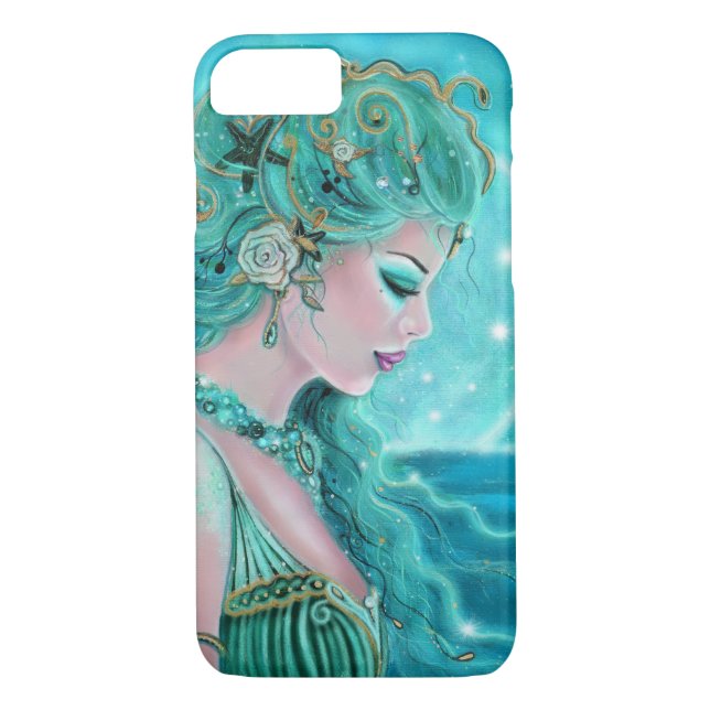 Funda De Case-Mate Para iPhone Sirena De Luna De Renee Lavoie (Reverso)