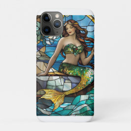Funda Para iPhone 11 Pro Sirena de vidrio manchado