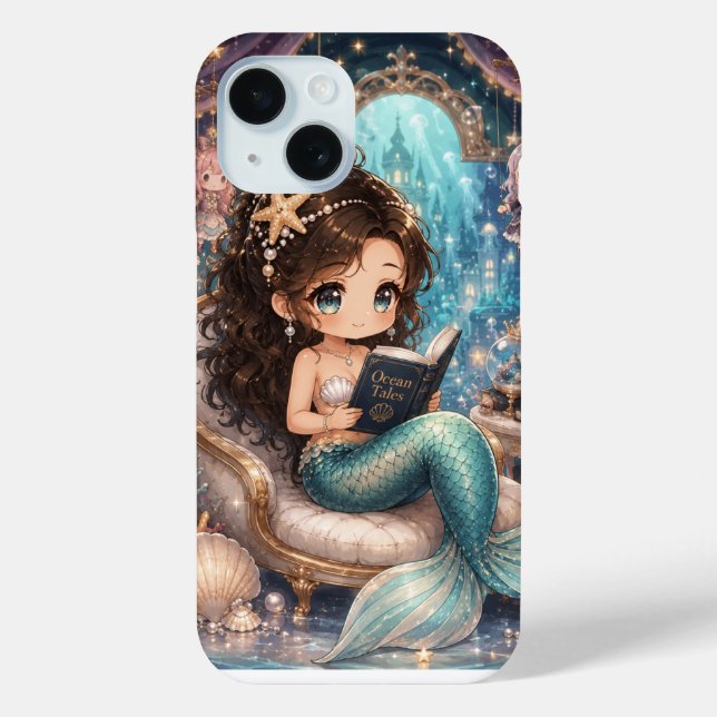 Funda De Case-Mate Para iPhone Sirena leyendo ropa interior  (Reverso )