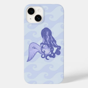 Funda Para iPhone 14 De Case-Mate Sirena sentada azul