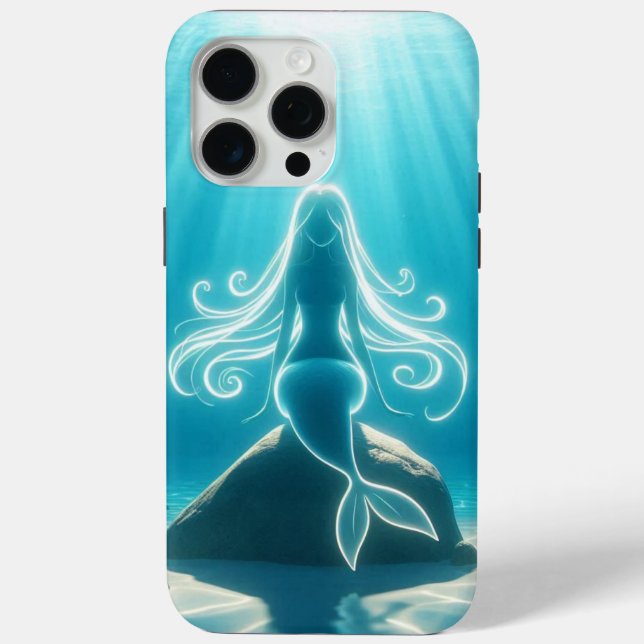 Funda De Case-Mate Para iPhone Sirena submarina iluminada por el sol (Reverso )